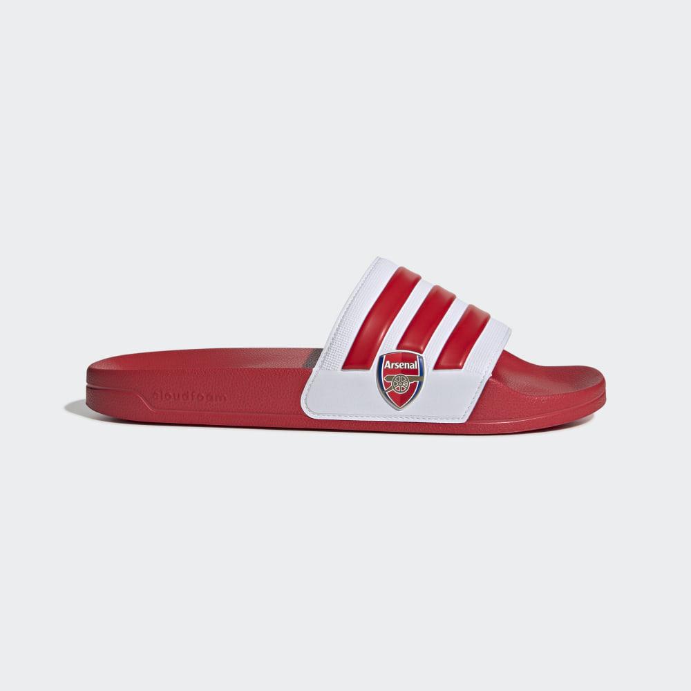 Adidas Men's Adilette Shower Slides Deep Red/White Ireland EG1212